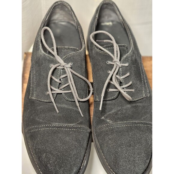 Calvin Klien Men's Finley Suede Oxford Gray Size 10 M US - Picture 1 of 7